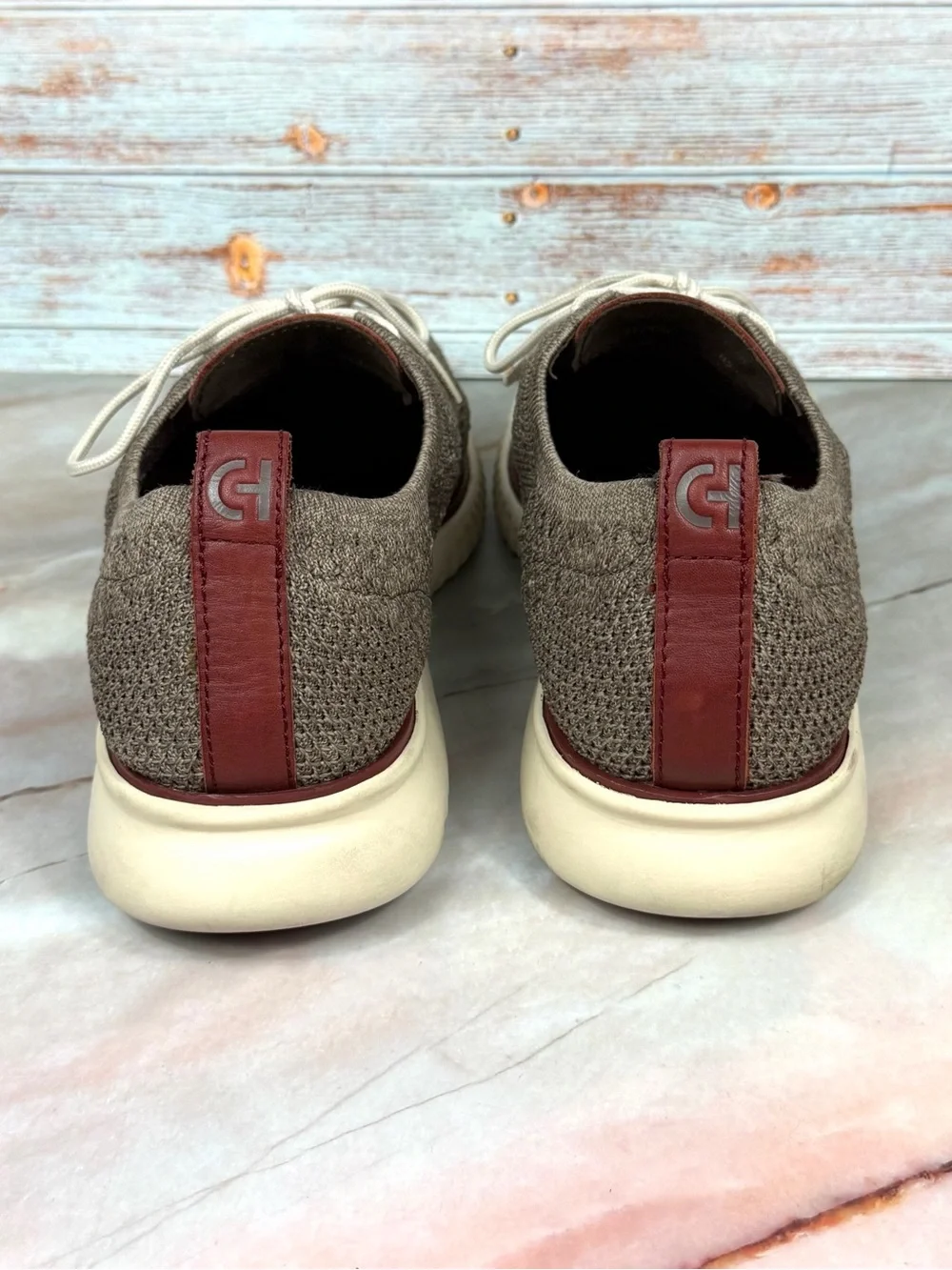 Cole Haan 2.ZeroGrand Stitchlite Wingtip Oxfords in Brown Knit
